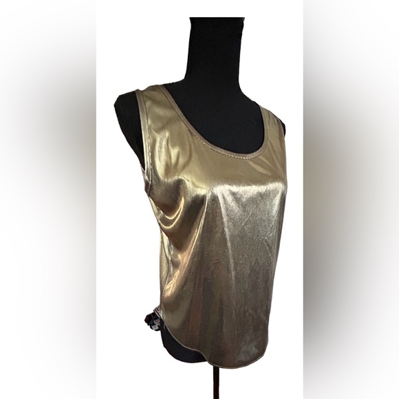 🌟VTG! BENTLEY! GOLD LAME TOP!!🌟 RARE!!!! ULTRA COOL VTG 70S-80S! DISCO!!⭐️ - Picture 14 of 16